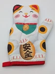 Japanese Maneki-neko Lucky Cat Oven Mitt. Fixed Price $15.99.