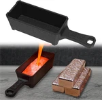 50 Oz Troy Ounce Cast Iron Loaf Bar Ingot Mold Crucible With Handle For Melting. Fixed Price $25.79.