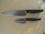Oxo Good Grips 2 Knives Set Chefs + Santoku Knife. Fixed Price $25.00.