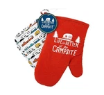 Camco Life Better The Campsite Heat Resistant Oven Mitt And Pot Holder. Fixed Price $14.00.