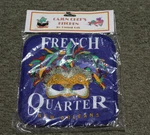 Vtg Nwt Cajun Chef's Kitchen French Quarter New Orleans Mardi Gras Pot Holder. Fixed Price $6.99.