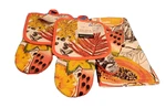 Mainstays Fruit Oven Mitt + Potholder And Towel New" 5 Piece Set". Fixed Price $7.25.