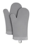 Kitchenaid Silicone Oven Mitts 2-PACK 7"X13" Gray Heat Safe. Fixed Price $34.99.