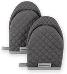 Kitchenaid Beacon Two-tone Non-slip Mini Oven Mitt Set, Milkshake/beige, 5.5"X8". Fixed Price $16.99.
