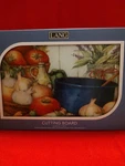 Lang American Kitchen Veggies Cutting Board Glass Artist Susan Winget New. Fixed Price $18.89.