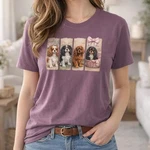 Cavalier King Charles Spaniel Quartet Comfort Tee Dog Lover Gift. Fixed Price $20.00.