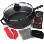 Crucible Cookware 10.25-INCH Cast Iron Skillet Set Pre-seasoned Including Large. Fixed Price $69.83.