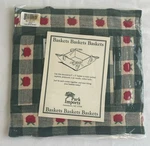 Vintage Park Imports Fabric Basket - Apple Plaid Pristine Nos Factory Sealed. Fixed Price $16.50.