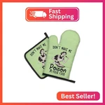 Dyjybmy Don't Make Me Poison Your Food Funny Oven Mitts And Pot Holder Set,. Fixed Price $18.09.
