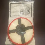 Jar Toppers Kit Vintage Potpourri PRESS-8 HOLIDAY6" Jam Jelly & Yarn. Fixed Price $10.00.