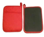 New Home Collection Set Of 2 Red Neoprene Pot Holders Mitts. Fixed Price $15.99.
