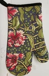 Kitchen Jumbo Printed Oven Mitt (7" X 12") With Neoprene, Floral Design. Fixed Price $8.99.