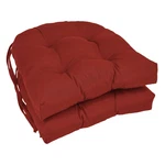 Blazing Needles Solid Twill U-shaped Tufted Chair Cushions Set Of 2 16 Ruby Red. Fixed Price $62.73.