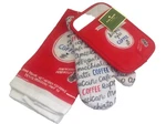 New 3 Piece Kate Spade Bright Eyes Coffee Pot Holder, Oven Mitt, & Kitchen Towel. Fixed Price $56.00.