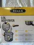 Bella 13769 0.9L Stainless Steel Deep Fryer With Removable Basket Open Box. Fixed Price $25.95.