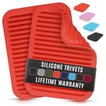Zulay Silicone Trivets For Hot Pots And Pans (2 Pack). Fixed Price $12.49.