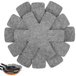 Boyan Pot And Pan Protectors, 12PCS-10.2/13.8/15INCH-THICKER, Gray. Fixed Price $24.24.