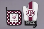Magnolia Lane Texas A&m Mitt Pot Holders, Set Of 2 Kitchen Accessories. Fixed Price $34.18.