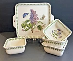 Portmeirion Botanic Garden 5-PIECE Oven To Table Accent Bowl Set New. Fixed Price $59.99.