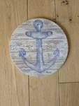 Coasterstone Trivet Heat/moisture Absorbent Classic Nautical Anchor & Oars. Fixed Price $25.00.