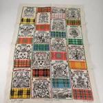 Clans Of Scotland Vintage Rare Heritage Tea Towel 30" X 20" Linen Wall Hanging. Fixed Price $34.99.