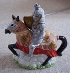 Leonardo Collection Porcelain Collectable Knight Horse Tea Pot. Fixed Price $25.52.
