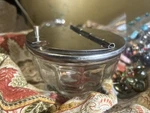 Medco Nyc Vintage Clear / Stainless Steel Flip Top Sugar Bowl. Fixed Price $29.99.