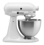Kitchenaid Classic Series 4.5 Quart Tilt-head Stand Mixer K45SSWH White. Fixed Price $289.99.
