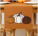 Breling Thanksgiving Pumpkin Table Runner. Fixed Price $12.75.