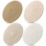 Me.fan 7 Inch Trivets/potholders 4 Set Cotton Thread Weave For Pots. Fixed Price $16.12.