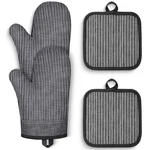 Silicone Oven Mitts And Pot Holders 500F Heat Resistant Set. Fixed Price $27.51.