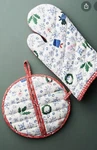 New Jingle Bell Swing Anthropologie Potholder And Oven Mitt Set. Fixed Price $30.00.