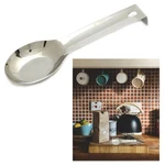 Stainless Steel Spoon Rest Heat Resistant Kitchen Utensil Spatula Holder Decor !. Fixed Price $5.43.