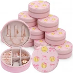 16 Pcs Bow Softball Soccer Team Gift Bulk Travel Jewelry Round Case For Sport.... Fixed Price $77.05.