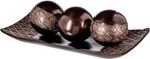 Creative Scents Dublin Home Decor Bowl And Orbs Set - Coffee Table Brown. Fixed Price $62.62.