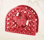Grant Howard 51095 Red Rooster Napkin Holder, Cast Iron. Fixed Price $25.21.
