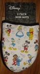 Nwt, New,disney's Mickey Mouse And Friends, 2 Pack Mini Mitts With Silicone. Fixed Price $6.99.