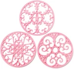 Silicone Trivet Mat Non-slip & Heat Resistant Kitchen Pads For Pink. Fixed Price $18.99.