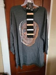 Nwt Celebrate Women's 3X 22W-24W Gray Skull Long Sleeve Lounger Pajama Socks Set. Fixed Price $14.95.