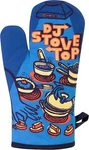 Blue Funny Oven Mitt Dj Stovetop. Super-insulated Quilting, Comfy, Cotton. Fixed Price $16.99.