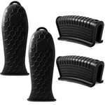 Bonsicoky 4 Pieces Silicone Hot Handle Holder Sleeve Set Non-slip, Black. Fixed Price $15.01.