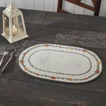 Braided Cotton Pumpkin Bounty Oval Placemat Stencil 13X19 Vhc Brands. Fixed Price $14.95.