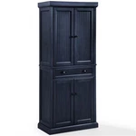 Crosley Furniture Seaside Coastal Wood/metal Pantry In Distressed Navy And Black. Fixed Price $465.30.