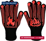 Bbq Gloves Heat Resistant 1472 F, Long Cuff Aramid Fiber Oven Mitts With Non-sli. Fixed Price $26.09.