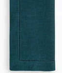 Sferra Festival Peacock Linen Dinner Napkins Hemstitched 20X20" SET/4 New. Fixed Price $49.90.