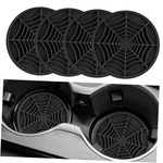 Alpmosn 4PCS Spider Web Car Coasters For Cup Holders, Halloween Funny Non Black. Fixed Price $7.75.