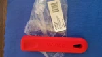 Silicone Hot Handle Holder Red Rubber Grip Cover Fits 12" Fry Pan Flat. Fixed Price $11.95.