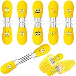 Augsun Corn Holders, 10PCS/5 Pairs Cob Sets, Funny Faces Stainless. Fixed Price $17.90.