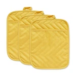 Dii Heat Resistant Quilted Cotton Pot Holder Set, Designed With 7X9", Yellow. Fixed Price $20.61.