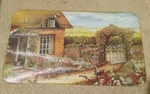 Tuftop Glass Cotswald Cottage Cutting Or Chopping Board 20.5" X 11.75". Fixed Price $13.59.